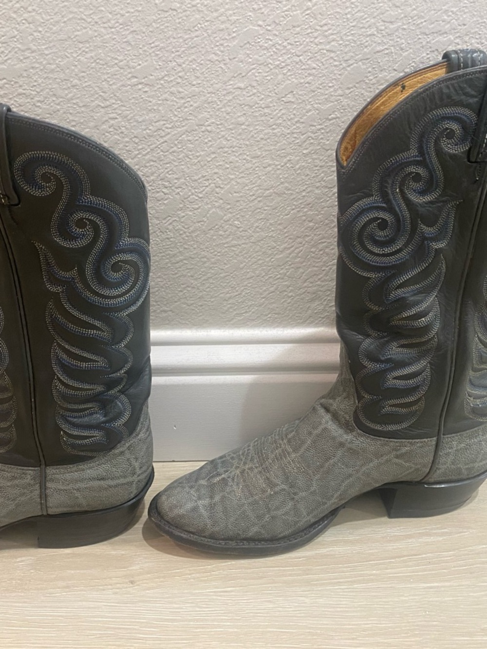 Vintage Tony Lama Leather Cowboy Boots